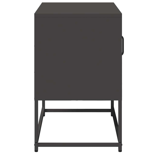 TV-Schrank Schwarz Stahl 68x39x60,5 cm