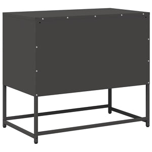 TV-Schrank Schwarz Stahl 68x39x60,5 cm