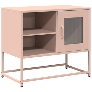 Rosa TV-Schrank aus Stahl, 68 cm