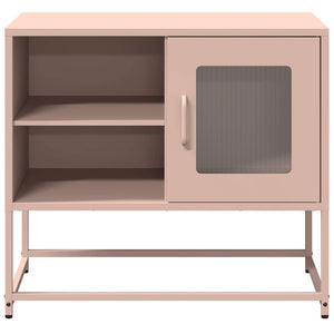 Rosa TV-Schrank aus Stahl, 68 cm