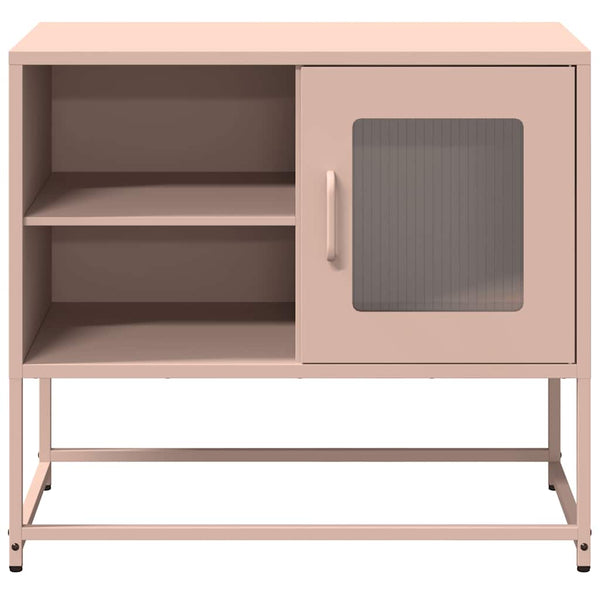 Rosa TV-Schrank aus Stahl, 68 cm