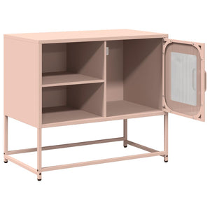 Rosa TV-Schrank aus Stahl, 68 cm