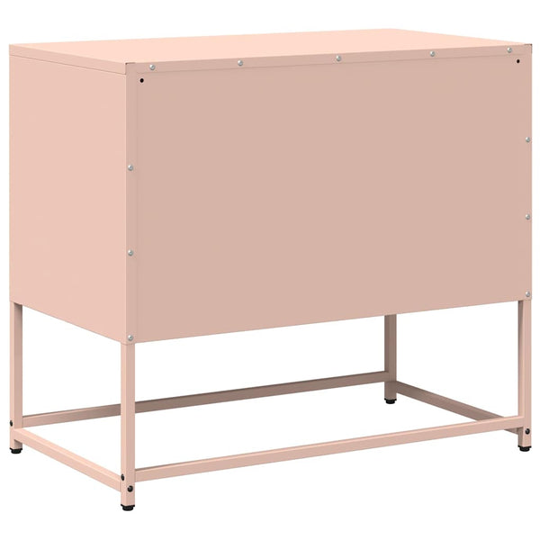 Rosa TV-Schrank aus Stahl, 68 cm
