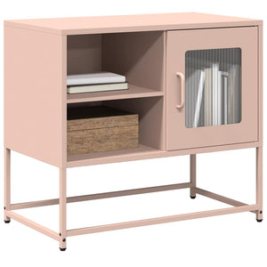 Rosa TV-Schrank aus Stahl, 68 cm