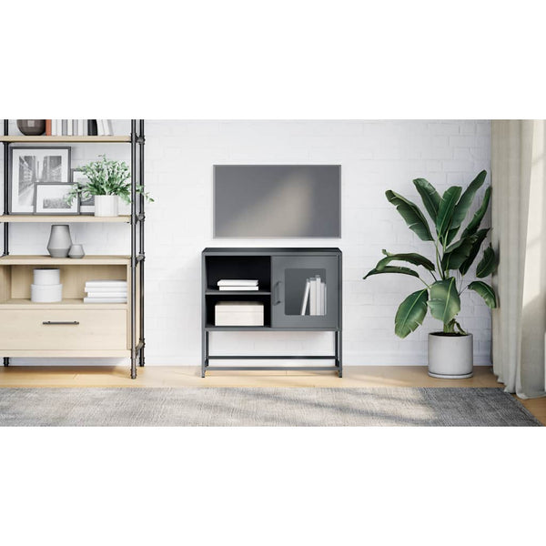 Anthrazit TV-Schrank Stahl 68 cm