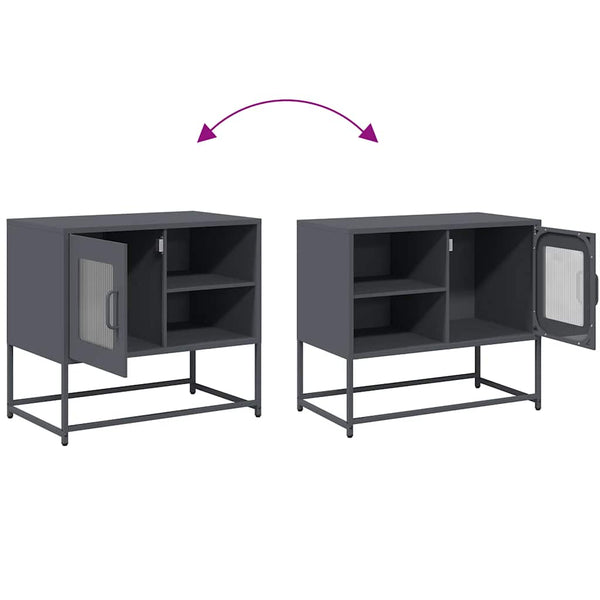 Anthrazit TV-Schrank Stahl 68 cm