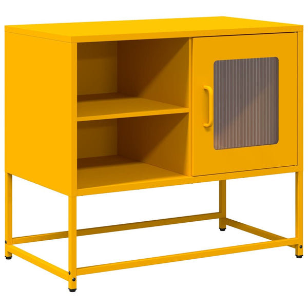 Senfgelber TV-Schrank Stahl 68cm