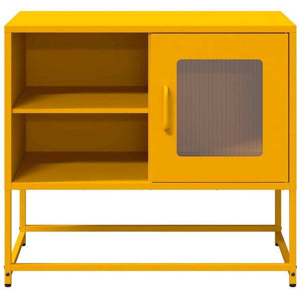 Senfgelber TV-Schrank Stahl 68cm