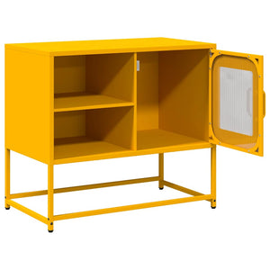 Senfgelber TV-Schrank Stahl 68cm