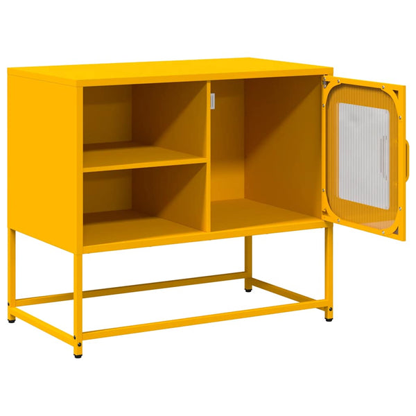 Senfgelber TV-Schrank Stahl 68cm