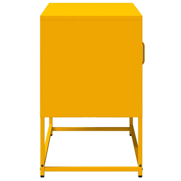 Senfgelber TV-Schrank Stahl 68cm