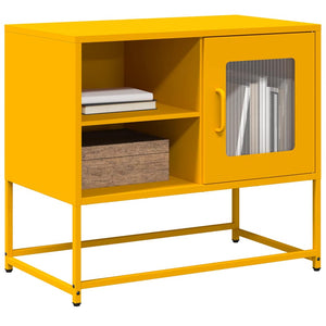 Senfgelber TV-Schrank Stahl 68cm