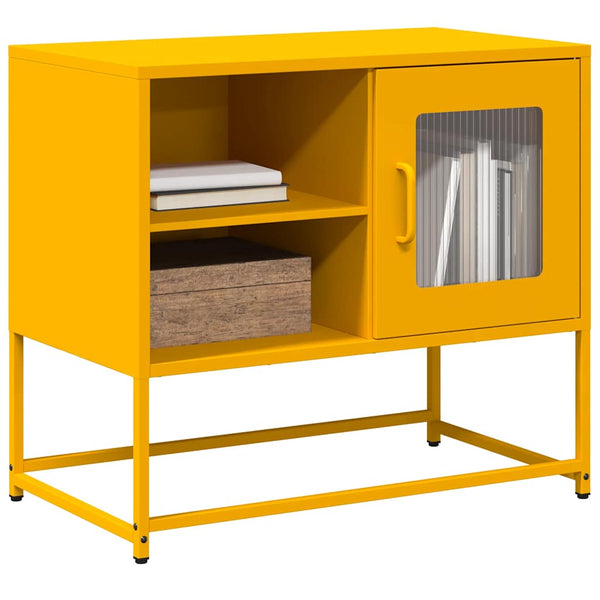 Senfgelber TV-Schrank Stahl 68cm