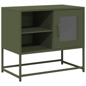TV-Schrank Olivgrün Stahl 68x39x60,5 cm