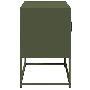 TV-Schrank Olivgrün Stahl 68x39x60,5 cm
