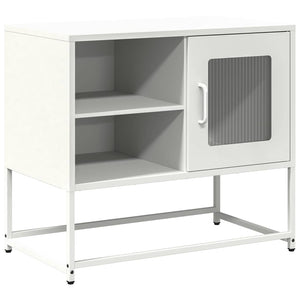 Weißer TV-Schrank aus Stahl, 68 cm