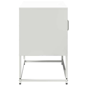Weißer TV-Schrank aus Stahl, 68 cm