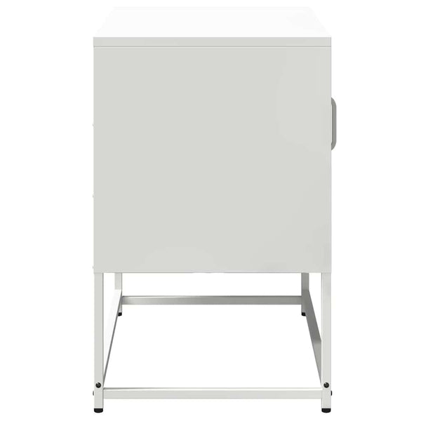 Weißer TV-Schrank aus Stahl, 68 cm