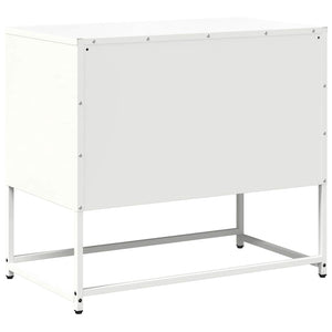 Weißer TV-Schrank aus Stahl, 68 cm