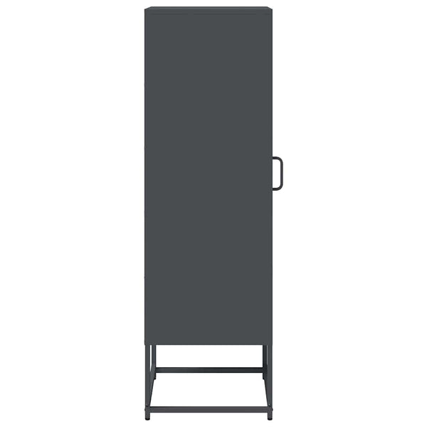 Highboard Anthrazit Stahl 36x39x123cm