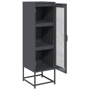 Highboard Anthrazit Stahl 36x39x123cm