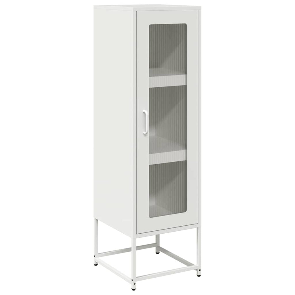 vidaXL Highboard White 36x39x123 cm Cold Rolled Steel