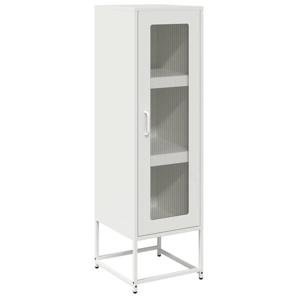 Highboard Weiß Stahl 36x39x123 cm