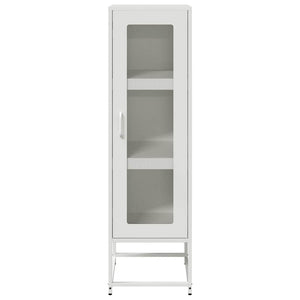 Highboard Weiß Stahl 36x39x123 cm