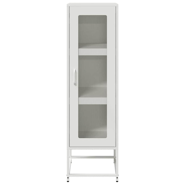 Highboard Weiß Stahl 36x39x123 cm