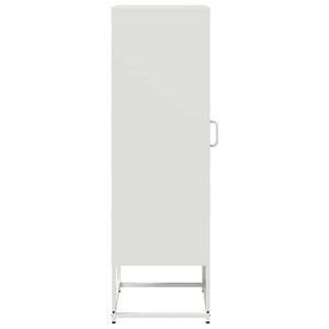Highboard Weiß Stahl 36x39x123 cm