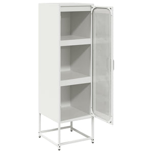Highboard Weiß Stahl 36x39x123 cm