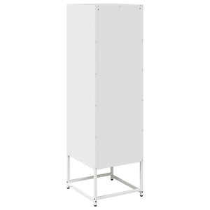 Highboard Weiß Stahl 36x39x123 cm