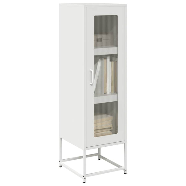 Highboard Weiß Stahl 36x39x123 cm