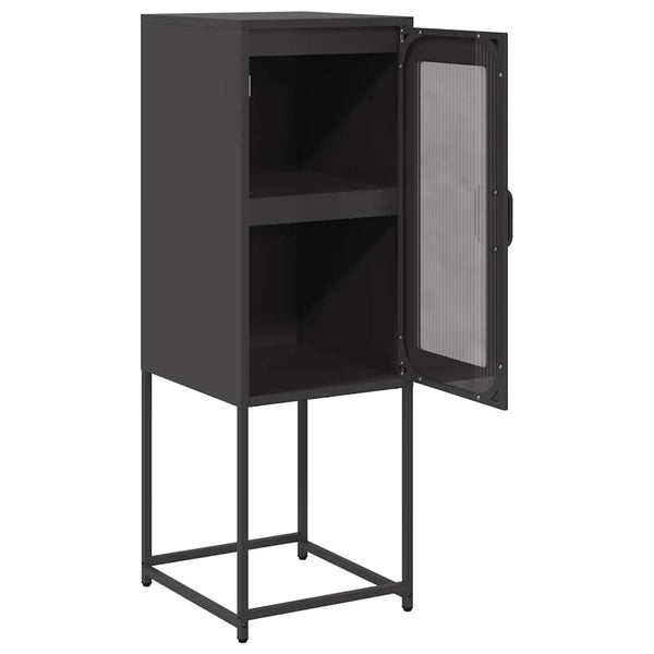 Schwarzes Sideboard 36x39x107 cm
