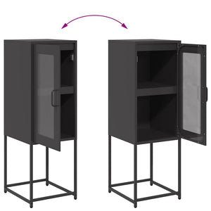 Schwarzes Sideboard 36x39x107 cm