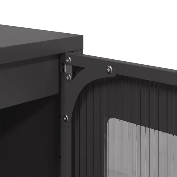 Schwarzes Sideboard 36x39x107 cm