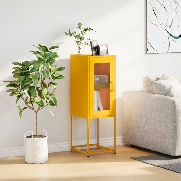 Senfgelbes Sideboard 36x39x107 cm