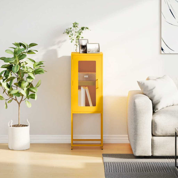 Senfgelbes Sideboard 36x39x107 cm