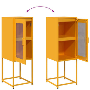 Senfgelbes Sideboard 36x39x107 cm
