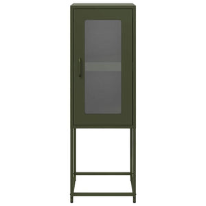 Olivgrünes Sideboard, 36x39x107 cm