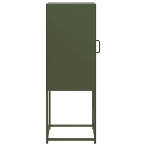 Olivgrünes Sideboard, 36x39x107 cm