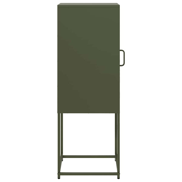 Olivgrünes Sideboard, 36x39x107 cm