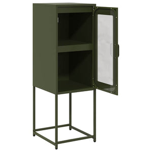 Olivgrünes Sideboard, 36x39x107 cm