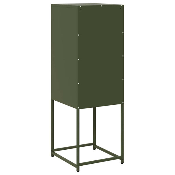 Olivgrünes Sideboard, 36x39x107 cm