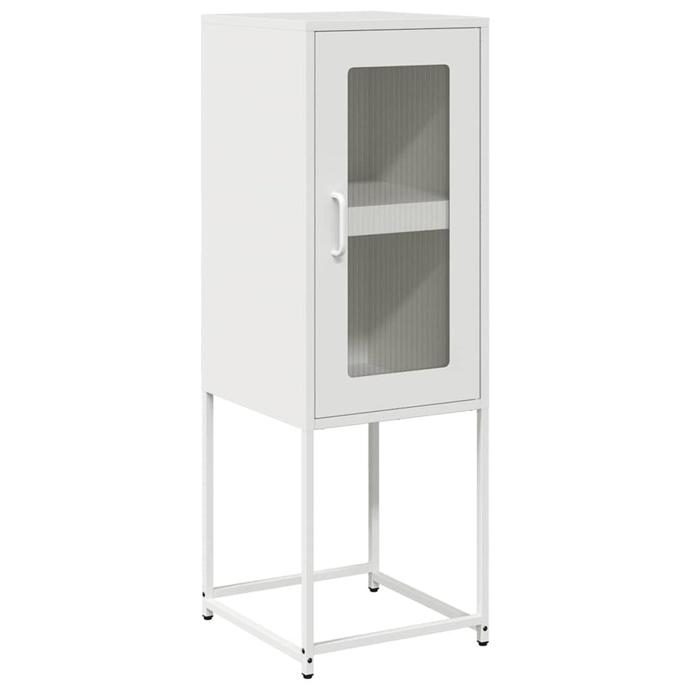 vidaXL Sideboard White 36x39x107 cm Cold-Rolled Steel