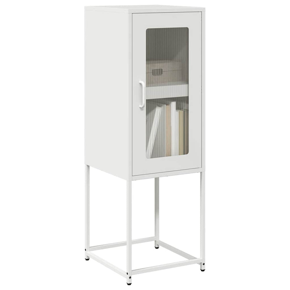 vidaXL Sideboard White 36x39x107 cm Cold-Rolled Steel