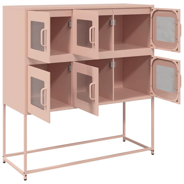 Rosa Sideboard, Stahl, 100,5 cm