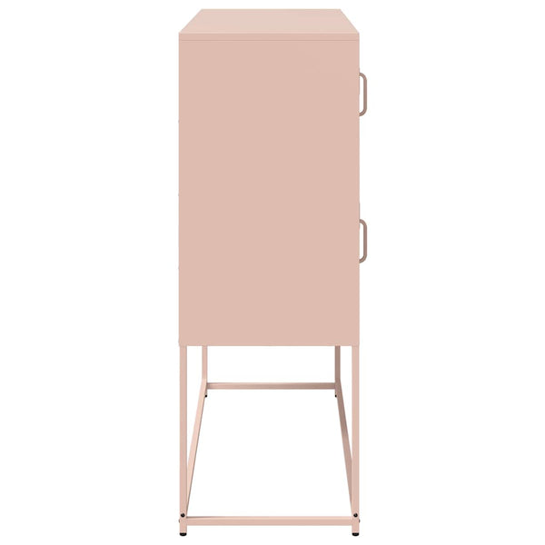 Rosa Sideboard, Stahl, 100,5 cm