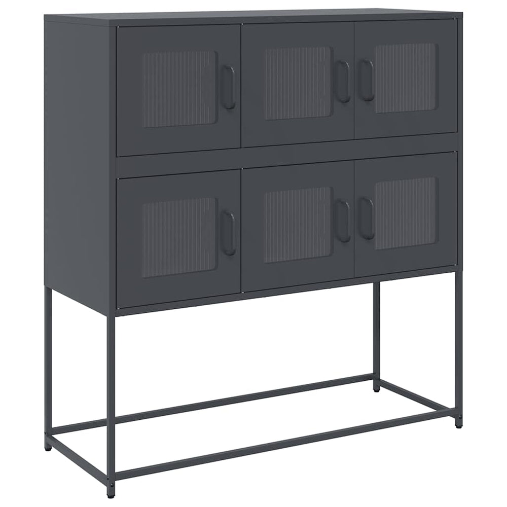 Anthrazit Sideboard, 100,5 cm Stahl