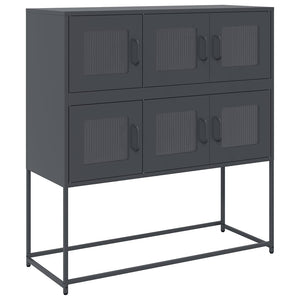 Anthrazit Sideboard, 100,5 cm Stahl